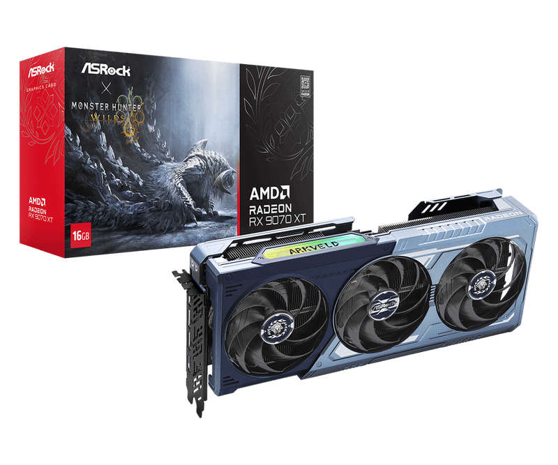 ASROCK RX 9070 XT Monster Hunter Wilds Edition 16GB